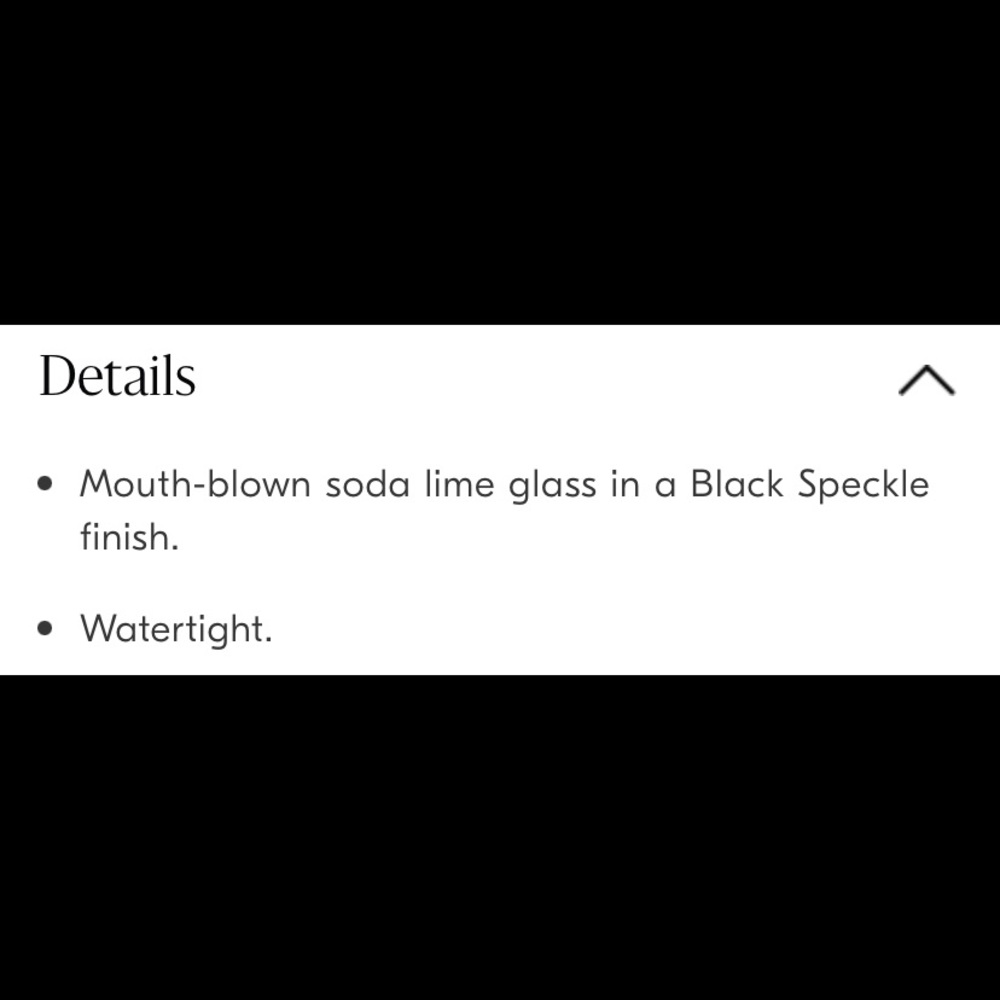 West Elm small black speckled vase - Picture 5 of 5
